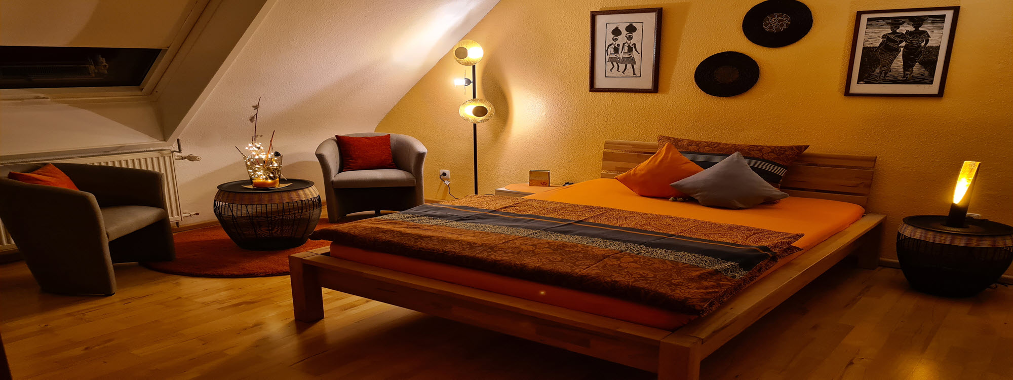 Bed and Breakfast - Gstezimmer Karlsruhe: Afrika-Zimmer